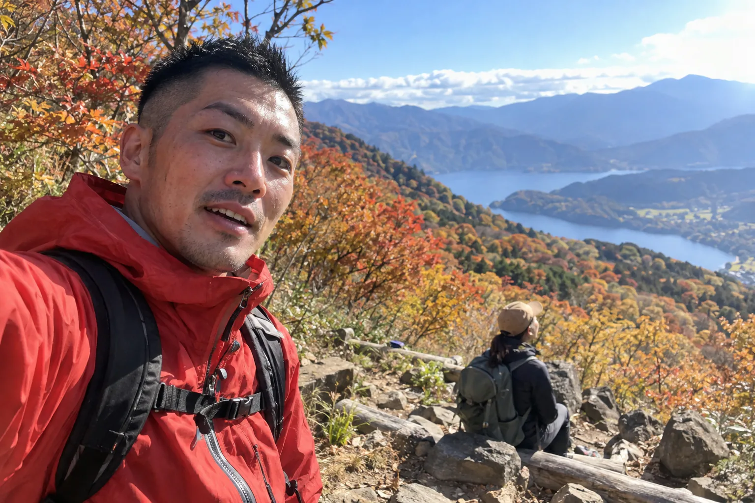 山歩きの景色を残す