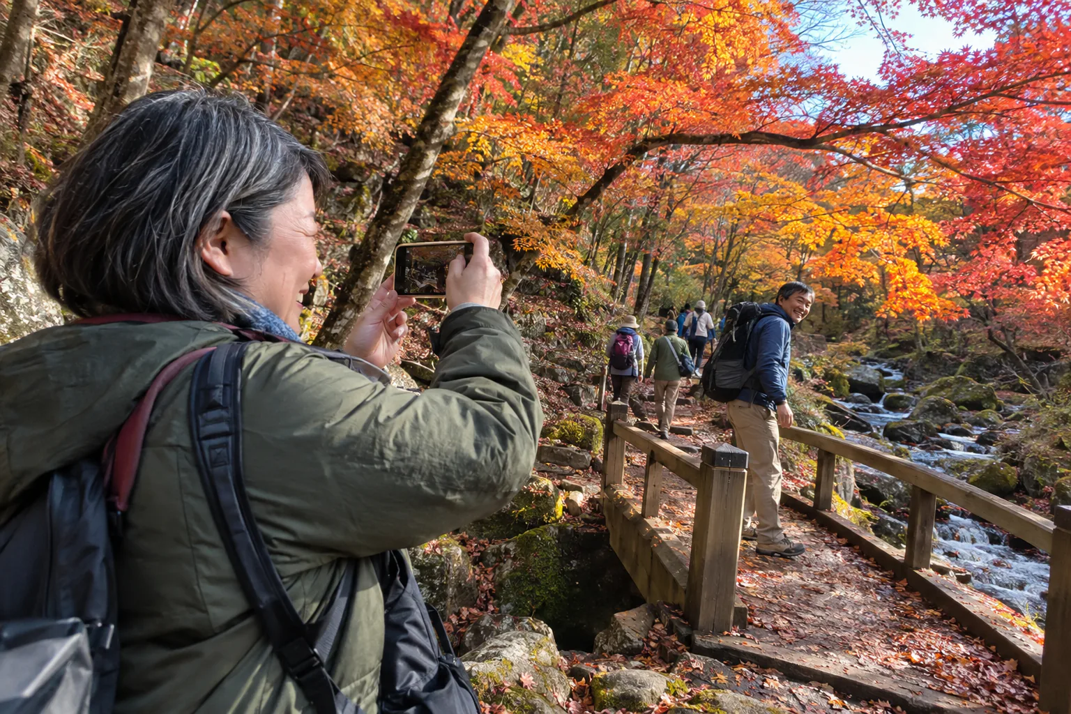 紅葉の旅を撮る